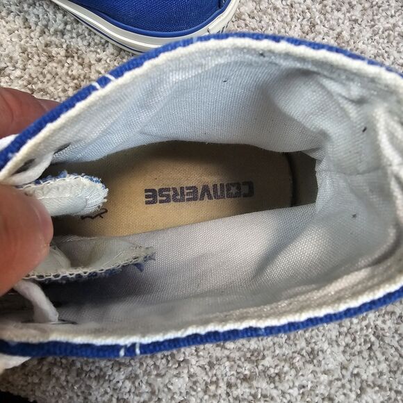 Converse CONS Chuck Taylor All Star High Top Blue Shoes Mens Size 8 Womens 10 - Picture 10 of 13